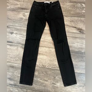 Garage high waist jegging black jeans